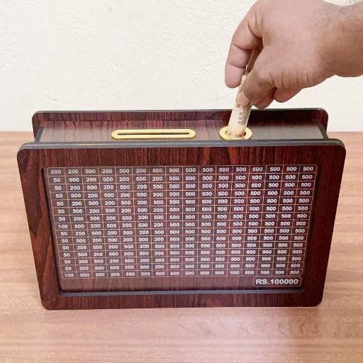 1,00,000 Wooden Savings Box