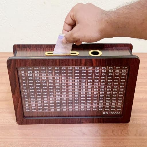 1,00,000 Wooden Savings Box