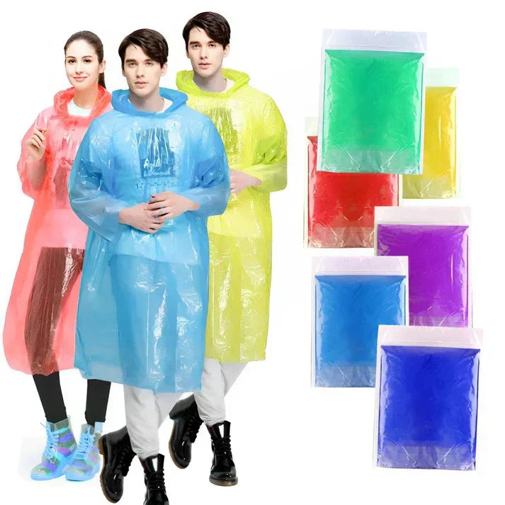 Unisex Disposable Rain Coat for Emergency Use