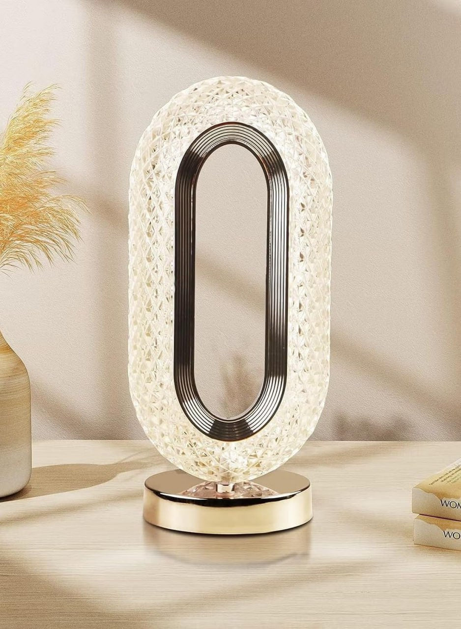 RECTANGLE SHAPE USB RECHARGEABLE CRYSTAL LAMP